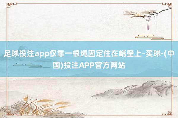 足球投注app仅靠一根绳固定住在峭壁上-买球·(中国)投注APP官方网站