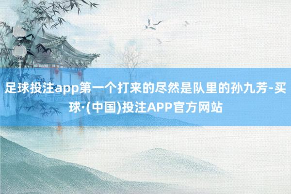 足球投注app第一个打来的尽然是队里的孙九芳-买球·(中国)投注APP官方网站