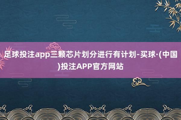 足球投注app三颗芯片划分进行有计划-买球·(中国)投注APP官方网站