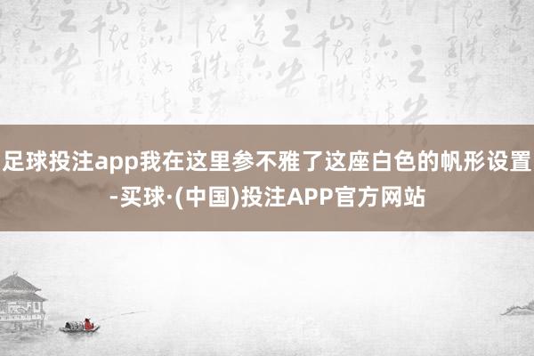 足球投注app我在这里参不雅了这座白色的帆形设置-买球·(中国)投注APP官方网站