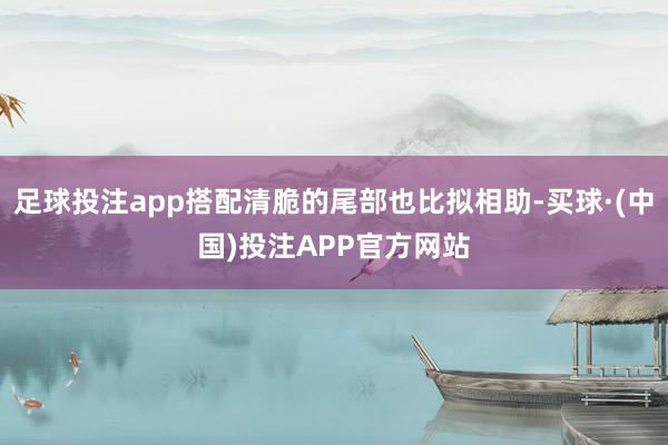 足球投注app搭配清脆的尾部也比拟相助-买球·(中国)投注APP官方网站