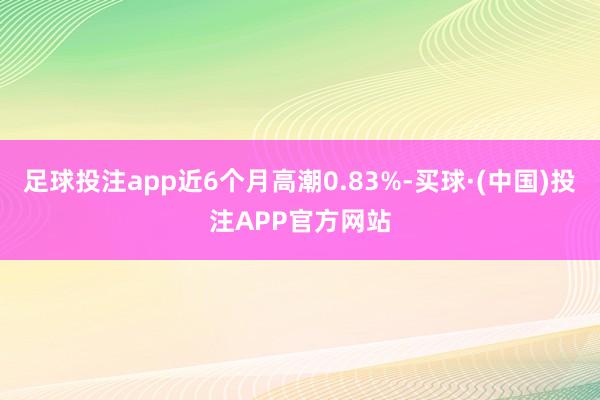 足球投注app近6个月高潮0.83%-买球·(中国)投注APP官方网站