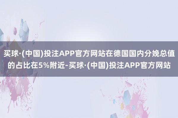 买球·(中国)投注APP官方网站在德国国内分娩总值的占比在5%附近-买球·(中国)投注APP官方网站