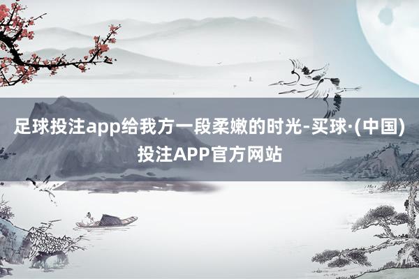 足球投注app给我方一段柔嫩的时光-买球·(中国)投注APP官方网站