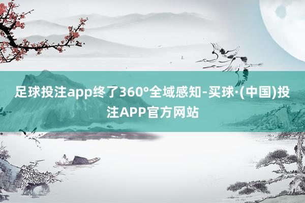 足球投注app终了360°全域感知-买球·(中国)投注APP官方网站