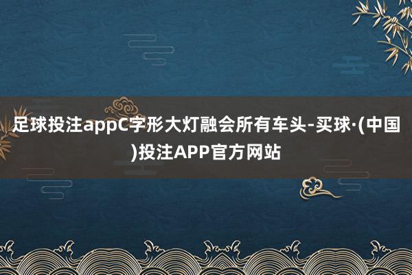 足球投注appC字形大灯融会所有车头-买球·(中国)投注APP官方网站