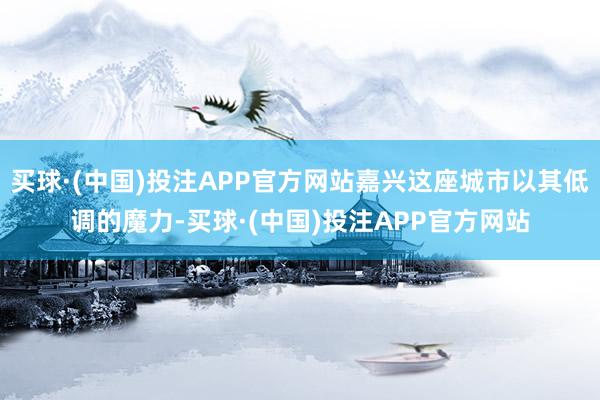 买球·(中国)投注APP官方网站嘉兴这座城市以其低调的魔力-买球·(中国)投注APP官方网站