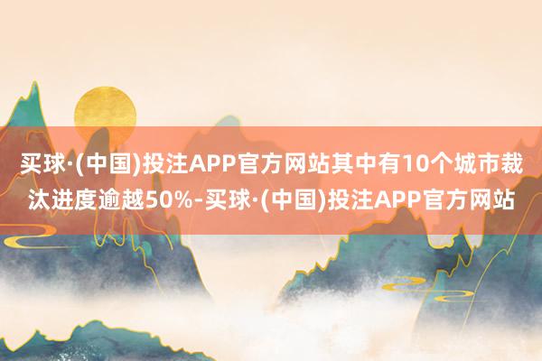 买球·(中国)投注APP官方网站其中有10个城市裁汰进度逾越50%-买球·(中国)投注APP官方网站