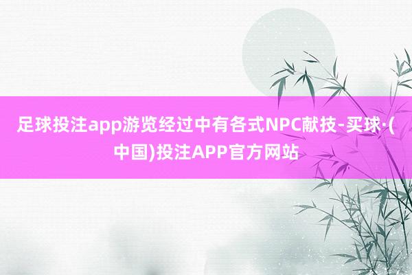 足球投注app游览经过中有各式NPC献技-买球·(中国)投注APP官方网站